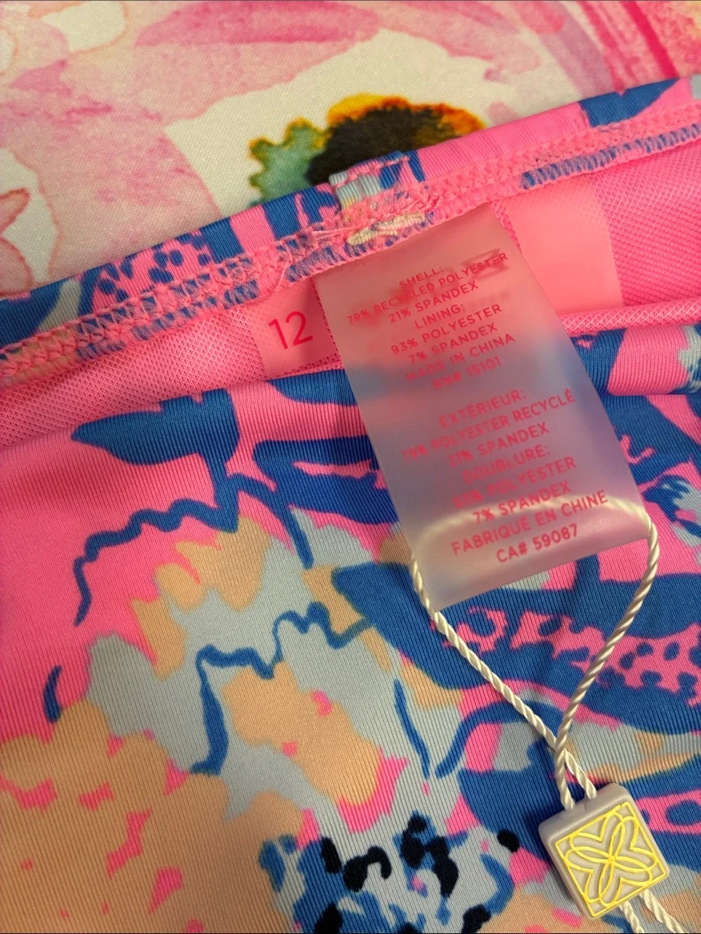 Lilly Pulitzer Pink Floral Bikini Bottom